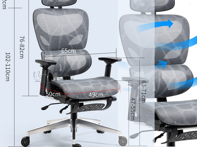 Ghế làm việc công thái học full lưới CR4320-M tại HCM 1