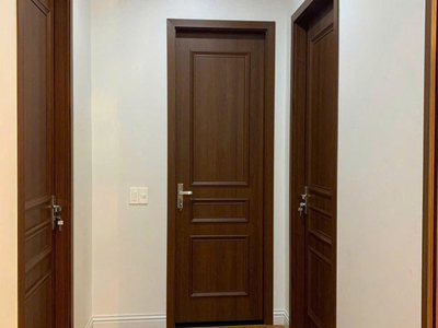 Mẫu cửa nhựa composite chạy phào nổi cổ điển nhưng không kém phần sang trọng 1
