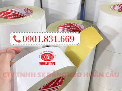 Băng keo 2 mặt dầu vàng 1