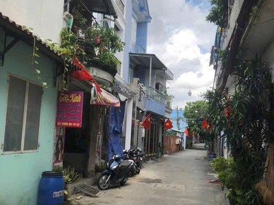 Nhà 2 tầng mặt tiền nhánh hiệp thành 17 gần bến xe buýt hiệp thành quận 12. tiện kinh doanh spa, 1