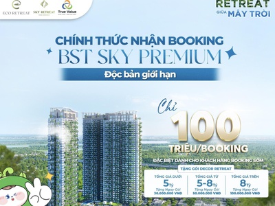 Nhận booking ưu tiên chọn sớm căn hộ sky premium,garden villa, duplex, sky villa, shophouse khối đế 0