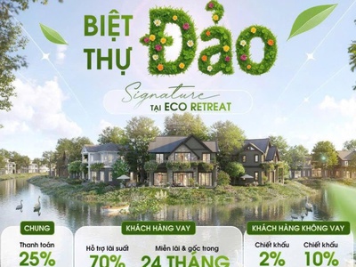 Chỉ cần 5,5 tỷ sở hữu ngay căn biệt thự đảo eco retreat  270m2 của ecopark long an 0