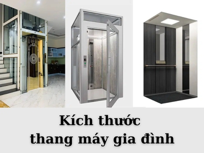 Kích thước thang máy gia đình chuẩn cho nhà phố   chi tiết theo từng tải trọng 0