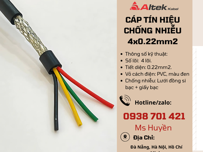 Cáp Tín Hiệu Chống Nhiễu 4 0.22mm 0