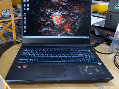 Laptop MSI Bravo 15 Ryzen 5-5600H Ram 16GB SSD 512GB 2 VGA Rời Radeon RX 5500M Màn 15.6 Full HD 4