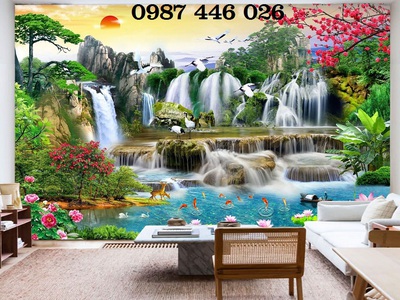 Gạch tranh 3d phong cảnh thiên nhiên tuyệt đẹp HP2443 7