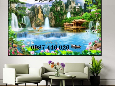 Gạch tranh 3d phong cảnh thiên nhiên tuyệt đẹp HP2443 3