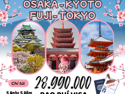 Một hành trình, trọn vẹn tinh hoa Nhật Bản: Osaka   Kyoto   Phú Sĩ   Tokyo 2