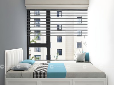 Giường Ngủ Gỗ Công Nghiệp Bọc Nệm Màu Trắng 0