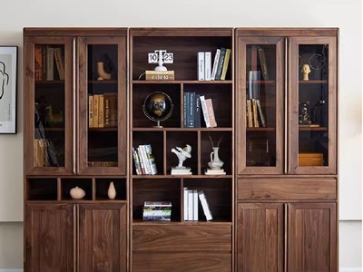 Tủ sách đẹp hiện đại bằng gỗ óc chó   điểm nhấn sang trọng cho văn phòng của bạn 0