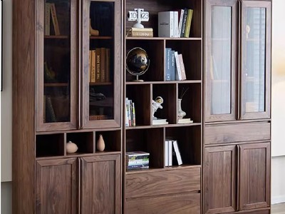 Tủ sách đẹp hiện đại bằng gỗ óc chó   điểm nhấn sang trọng cho văn phòng của bạn 1