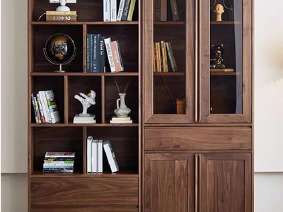 Tủ sách đẹp hiện đại bằng gỗ óc chó   điểm nhấn sang trọng cho văn phòng của bạn 2