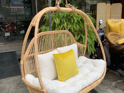 Ghế xích đu đôi mây 3