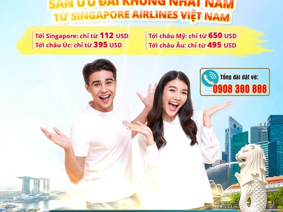 Ngày hội du lịch 2025   Singapore Airlines ưu đãi khủng nhất năm 0