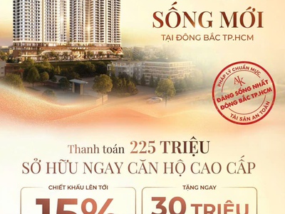 Căn hộ cao cấp TPHCM   Chỉ từ 1,6 tỷ/căn   Chiết khấu 13  Booking 1 tặng 1   Số lượng có HẠN 1