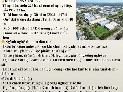  Bán Đất 3 Cụm Công Nghiệp Kim Động   Đặng Lễ - Chính Nghĩa Tại Hưng Yên  0