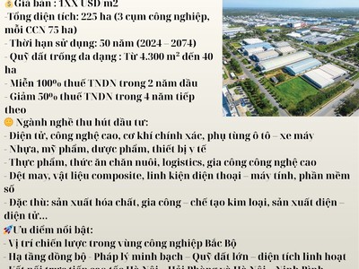  Bán Đất 3 Cụm Công Nghiệp Kim Động   Đặng Lễ - Chính Nghĩa Tại Hưng Yên  2