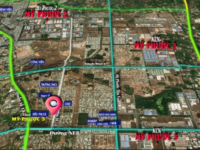 Mỹ Phước 3, lô đất L56 mặt tiền DL14   vị trí đẹp, giá thương lượng 0