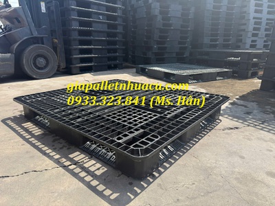  Pallet Nhựa Tai Bèo Đen 1100x1300x150MM   Sẵn hàng số lượng lớn  0