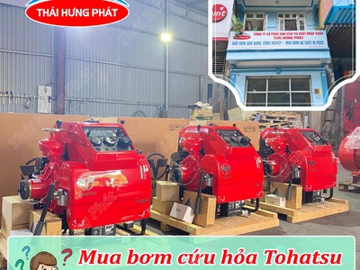 Mua máy bơm cứu hỏa Tohatsu ở đâu Hà Nội chính hãng, giá rẻ 0