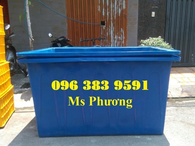 Thùng nhựa chữ nhật 2000lit chứa nước, nuôi cá, trồng cây đa năng. 3