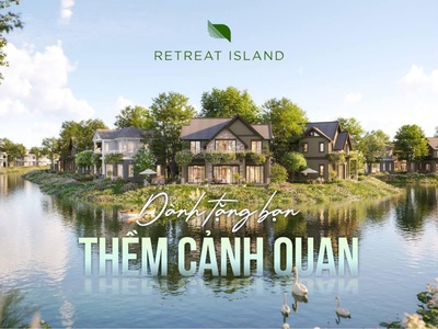 Căn biệt thự song lập phân khu biệt thự đảo eco retreat giá 20 tỷ. thanh toán tự do 0