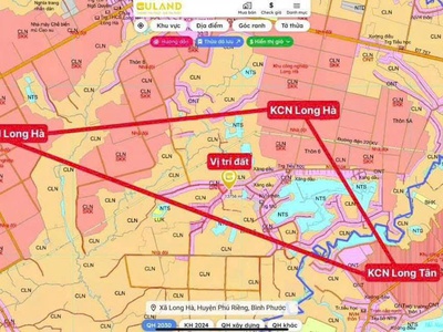 Bán đất ngay kcn long hà 2