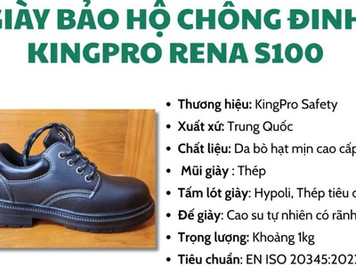 KingPro Rena S100   Giày bảo hộ chống trượt SRC, an toàn cho môi trường cơ khí   công trình 0