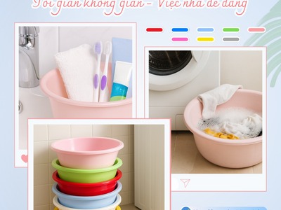 Thau Nhựa Tròn Các Loại   Bền Đẹp, Giá Tốt Tại Công Ty Phước Đạt 0