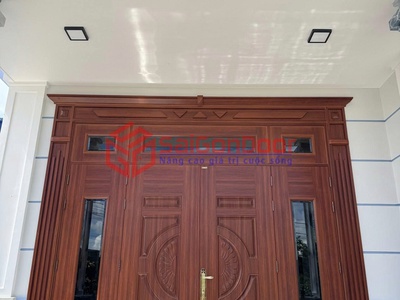 Cửa thép vân gỗ 0