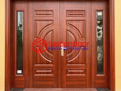 Cửa thép vân gỗ 2