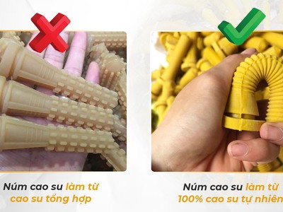 Núm cao su máy vặt lông gà số lượng lớn 2