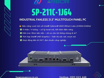  SP-211C-1J64   Industrial Fanless 21.5  Multitouch Panel PC  0