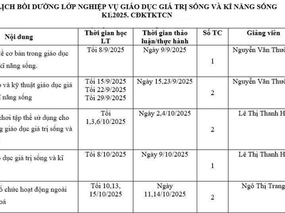 Chứng Chỉ Giảng Dạy Kỹ Năng Sống 0