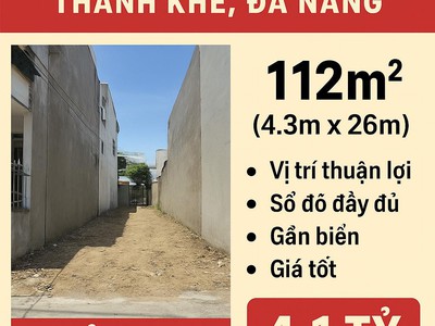 Cần bán nhanh lô đất đầu kiệt lê độ, thanh khê, đà nẵng 2