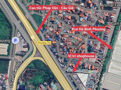 Cực sốc - bán shophouse 3 tầng mặt chợ nông sản liên phương - thường tín - giá chỉ hơn 1 tỷ 4
