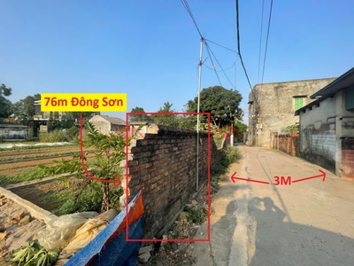 Lô đất siêu đẹp 76m tại đông sơn-chương mỹ-hà nội 0