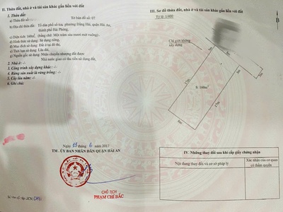 Bán  lô đất biệt thự 160m  tuyến 2 lê hồng phong, hải an 2