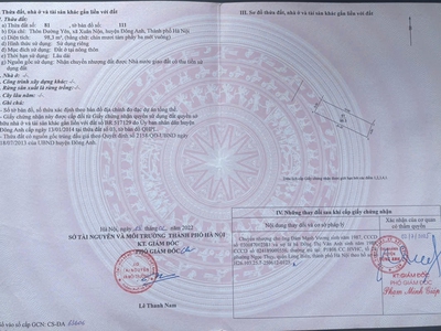 Chính chủ bán đất đấu giá thôn đường yên-thư lâm-đông anh 3