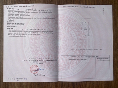 Bán đất giãn dân thôn xuân nộn 2 mt đường nhựa 6m 2