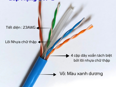 Cáp mạng UTP Cat6 4pair23 Awg 0