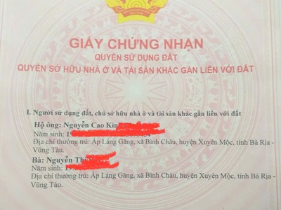 Chính chủ bán 1784m2 đất ven biển tại tân thắng-bình thuận sẵn sổ 1