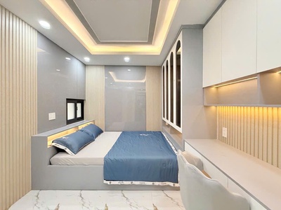 Mặt tiền đường huỳnh khương an p5, gò vấp - ô tô ngủ trong nhà 45m2, 5 tầng, 4.4x9.5, 3 pn, 4 wc 3