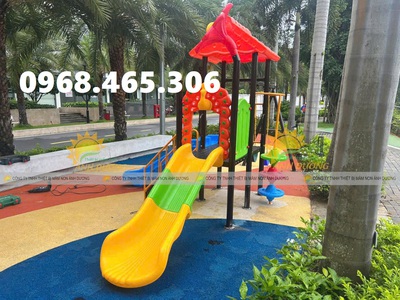 Bộ cầu trượt xích đu liên hoàn trẻ em 0