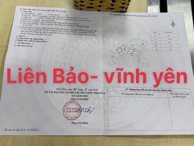 Bán đất tại mặt đường Lê Thanh Nghị, Liên Bảo, Vĩnh Yên, Vĩnh Phúc. Giá chỉ 3.8 tỷ 3