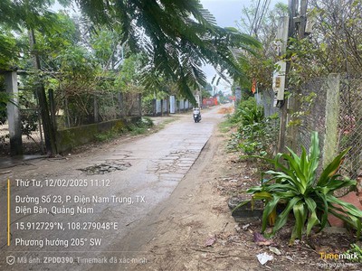 Bán đất đẹp vuông vức đường 23, điện nam trung, điện bàn, quảng nam. 0