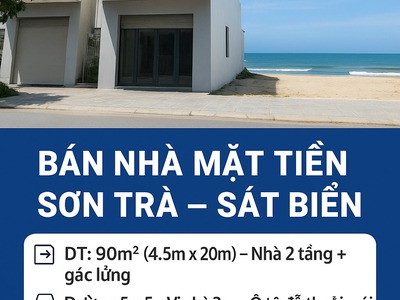 Bán nhà mặt tiền sơn trà, vị trí đắc địa, sát biển, chỉ 9.x tỷ 0