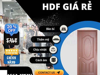 Cửa gỗ công nghiệp HDF 1