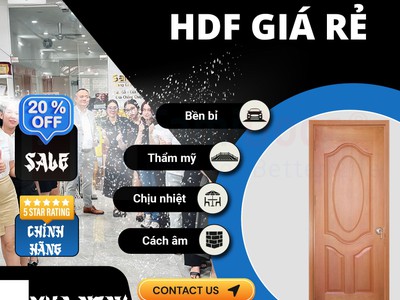 Cửa gỗ công nghiệp HDF 2