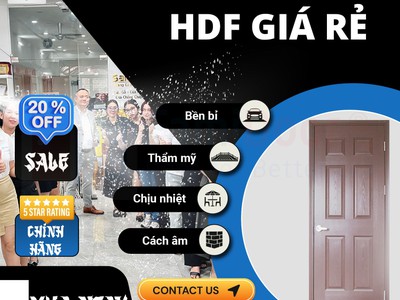Cửa gỗ công nghiệp HDF 3